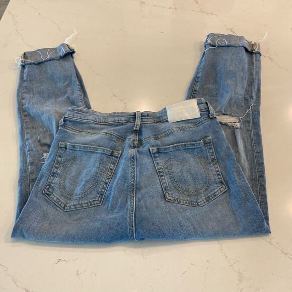 True Religion Starr mid rise cropped straight Jeans size‎ 29 - Picture 2 of 8